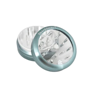 SharpStone - SharpStone Clear Top 2 Piece Herb Grinder (Grey)