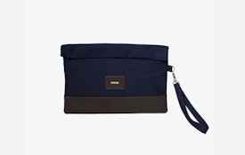 Hemson |Barrier | Canvas & Leather Stash Bag | Navy