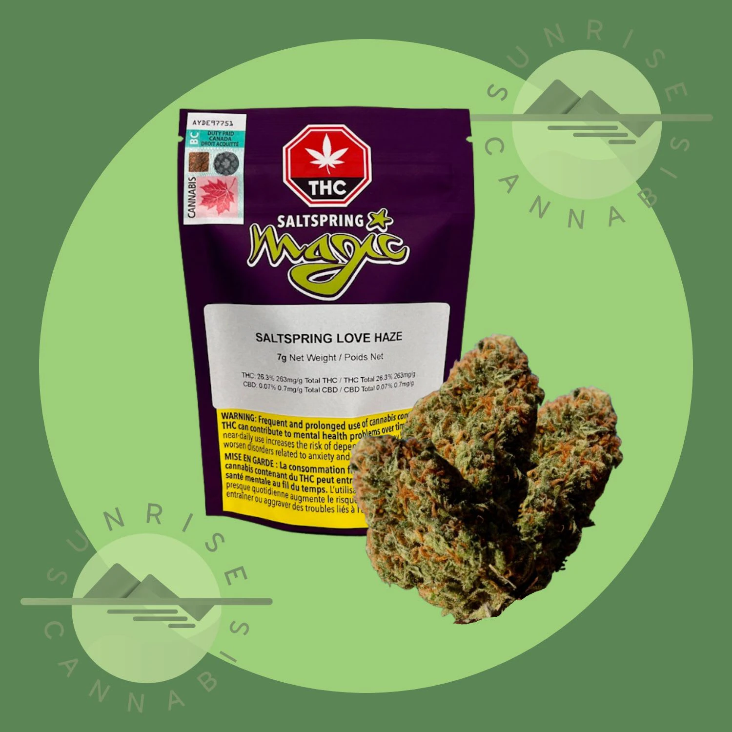 Saltspring Magic - SALTSPRING LOVE HAZE - SALTSPRING MAGIC (DFG) - 7G Main Image