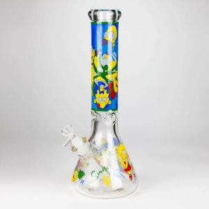 NIBO - 14" Cartoon 9 mm glass bong Lisa/Homer