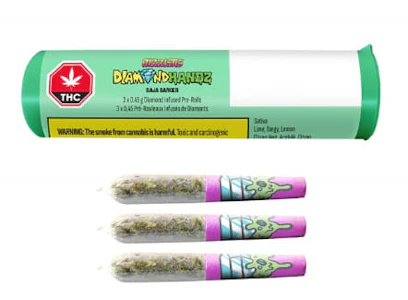 RIZZLERS - Baja Banger 3 x 0.45g Diamond Infused Pre-Rolls