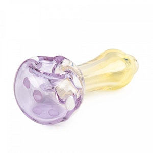 West Coast Gifts - Red Eye Glass 3" West Coast Purple Mushroom Hand Pipe