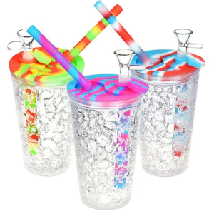 Humble & Fume - Cooling Freeze Travel Cup Bubbler - 6" /14mm F /Colors Vary