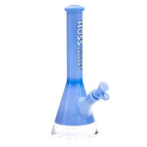 Hoss - 12" Hoss Glass 38mm Coloured Beaker (Milk Blue)