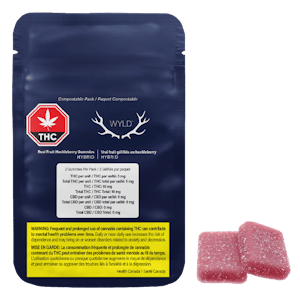 WYLD - Real Fruit Huckleberry Gummies 2 pack THC - Wyld