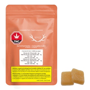 WYLD - Real Fruit Peach 5:1 CBD:THC Gummies 2 pack - Wyld