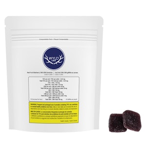 WYLD - Real Fruit Elderberry 750mg CBD:150mg CBN 30 Pack Soft Chews - Wyld