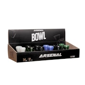 Arsenal 14mm Quilted Design Glass Bowl