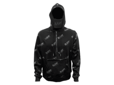 RAW blk on blk hoodie