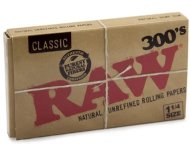 HBI - Raw Classic 300-pack 1 1/4 size Rolling Papers