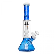RED EYE - 12" SNOWMAN DUAL CHAMBER BEAKER BONG