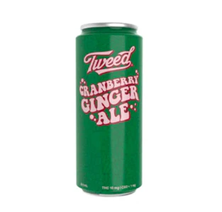 Tweed - Cranberry Gingerale Sugar Free THC Soda 355ml