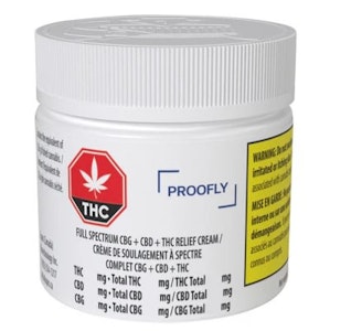 PROOFLY - FULL SPECTRUM CBG + CBD + THC | Proofly Relief Cream | Balance