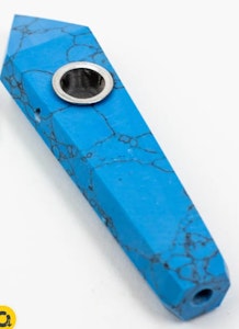 One Wholesale - Blue Acid Secs Crystal Stone Pipe