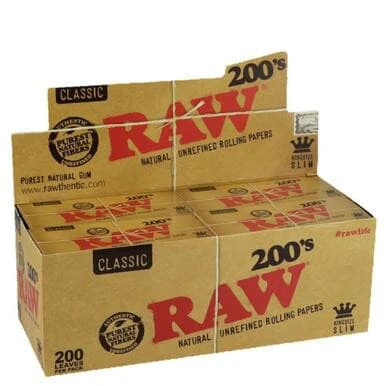 RAW - RAW Natural King Size Slim 200s Rolling Papers Main Image