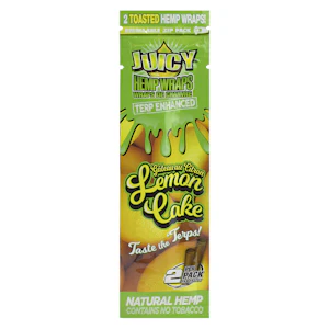 Juicy Jays - Juicy Jays - Terp-Enhanced Lemon Cake Hemp Wraps - 2 Sheets