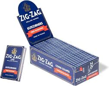 Zig Zag - Zig Zag Blue Kutcorners Free Burning Single Wide Rolling Paper