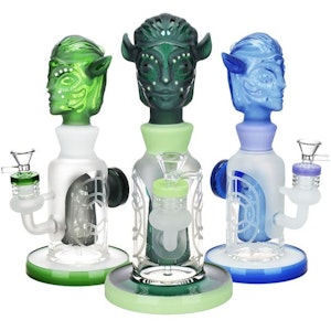 BOB HQ - Avatar Etched Glass Water Pipe - 10.25"