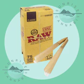 1 1/4 CLASSIC CONES 75 PACK - RAW