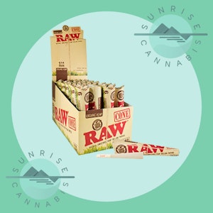 Sunrise Cannabis Headshop - 1 1/4 ORGANIC - RAW - CONES 6PACK