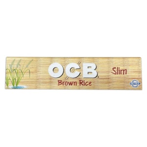 Humble & Fume - OCB Slim Brown Rice Unbleached Rolling Papers Display
