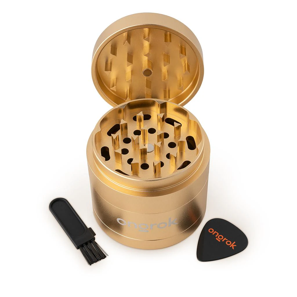 ONGROK - Grinder Ongrok 4 Piece EZ Section (Gold) Main Image