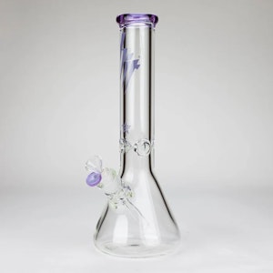  - 14" - 9mm Thick Glass Water Pipe- PURPLE