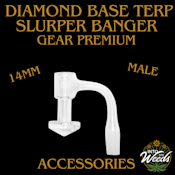14mm Male 90 Degree Diamond Base Terp Slurper Banger (Gear Premium)