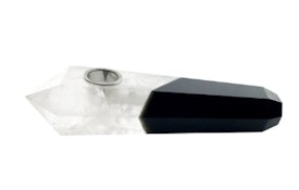 Crystal Pipe | Clear Crystal / Obsidian