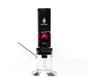 HITOKI - Hitoki | Saber Laser Pipe | Black w/ Glass Bubbler Combo