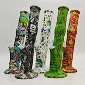 13.5" SILICONE STRAIGHT SHOOTER - SKULLS