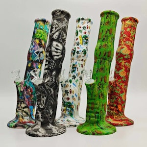 Fortune - 13.5" SILICONE STRAIGHT SHOOTER - SKULLS