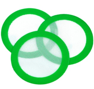 HUMBLE AND FUME - 4" Round Green Silicone Dab Mat