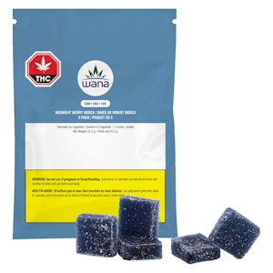 Wana - Classic Midnight Berry Indica CBN/CBD/THC 5 Soft Chews