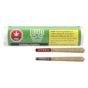 Bud Lafleur - Booberry Cookies & Strawberry Banana Sampler Pack Pre-Roll 2x0.5g Pre-Rolls