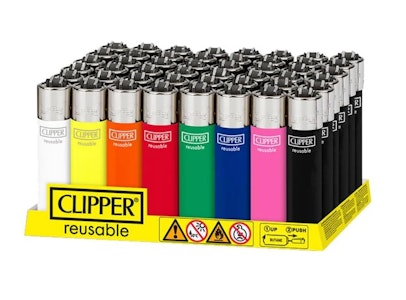 Clipper - Large Assorted Colour Disposable Lighters