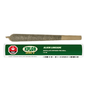 XPLOR Level X - Alien Limeade Distillate Infused Pre-Roll 1x1g | XPLOR X
