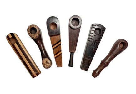 .A. GLASS - Pipes - Assorted Wood Pipes 3.5"-4"