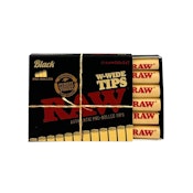 Raw Black Prerolled Wide Tips