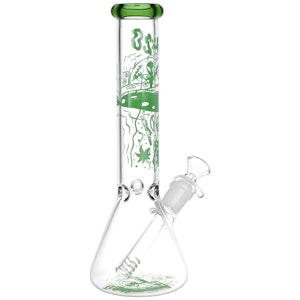 Humble + Fume - 420 UFO Visitor Beaker Glass Water Pipe - 10" / 14mm F