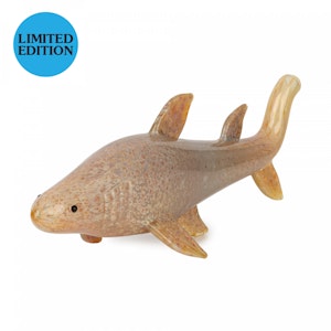 West Coast Gifts - RED EYE GLASS 6" GREY SHARK HAND PIPE