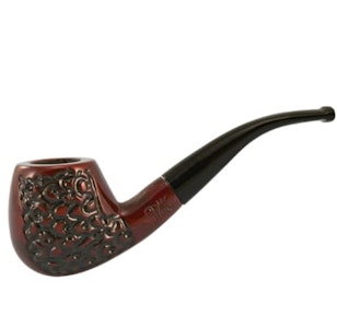 Shire Pipes - Shire Pipe | 5.5" Engraved Bowl Wooden Pipe "The True Scotsman" | Cherry Wood