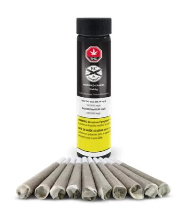 BC Doobies - MODIFIED GRAPES PRE-ROLLS | BC Doobies - 10 x 0.5g | Rest Main Image