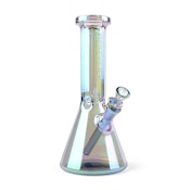 10" Red Eye Tek Metallic Terminator Hex Top Beaker Bong - Green