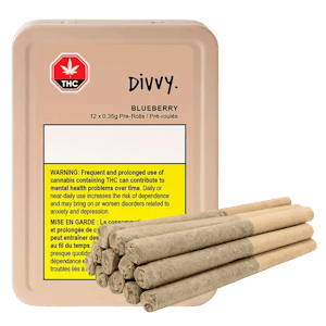 Divvy - Blueberry 12 x 0.35g Pre-Rolls