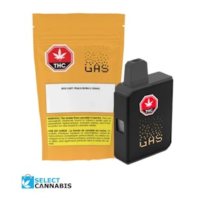 GAS - (GAS) Peach Boba Live Resin & Liquid Diamond 1g Disposable Vape Pen