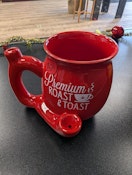 Roast & Toast Ceramic Mug Pipe (Red)