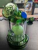 RED EYE GLASS - Glass Rig 8 Arm Tree Perk 6.5" (Mint)