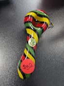 TREE GLASS - 4" Glass Pipe (Rasta Swirl)