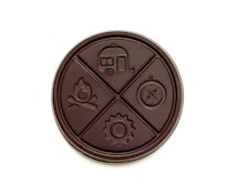 The Hazy Camper - Wild Raspberry THC Organic Dark Chocolate